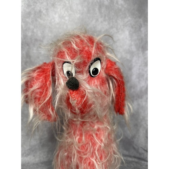 Vintage Fable Toy Plush Red‎ Dog Carnival Fair Scruffy Plush - Picture 4 of 15